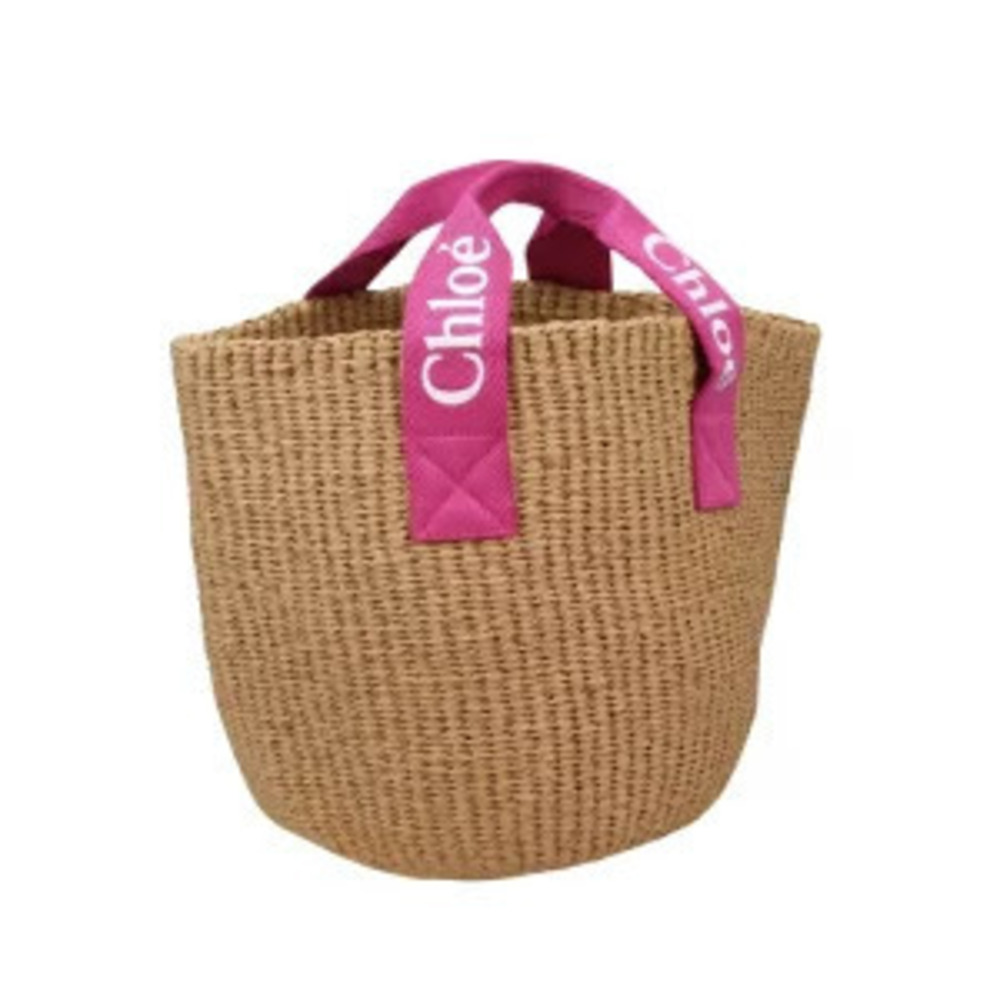 Chloe bag handbag basket girls pink